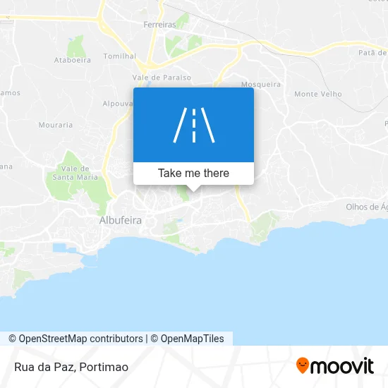 Rua da Paz map