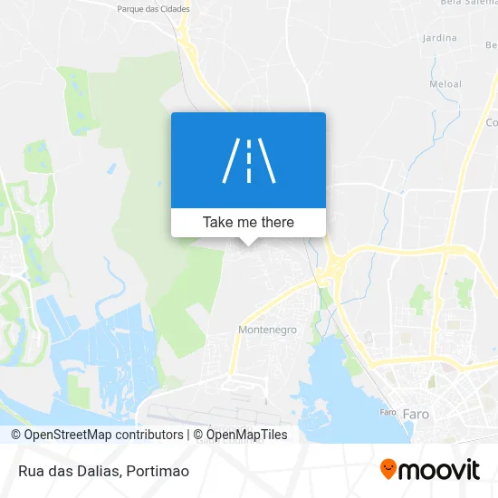 Rua das Dalias map