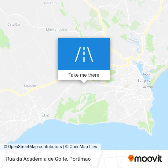 Rua da Academia de Golfe map