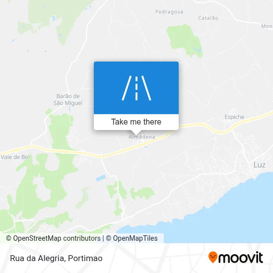 Rua da Alegria map