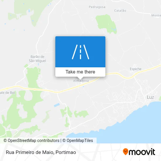 Rua Primeiro de Maio map