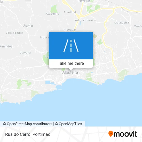 Rua do Cerro map