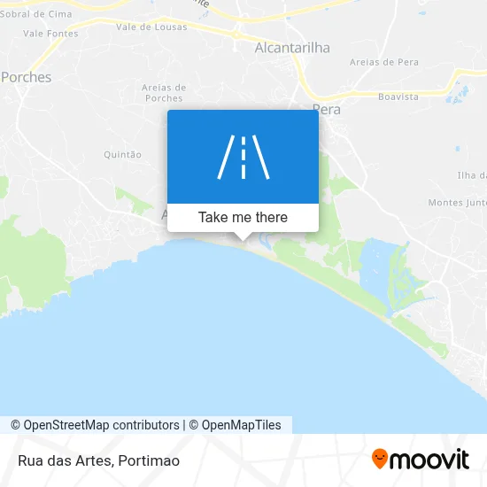 Rua das Artes map