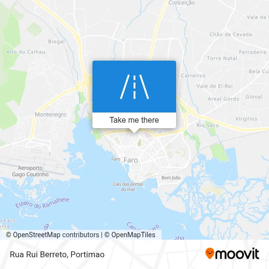 Rua Rui Berreto map