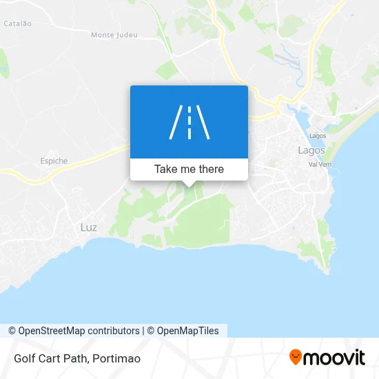 Golf Cart Path map
