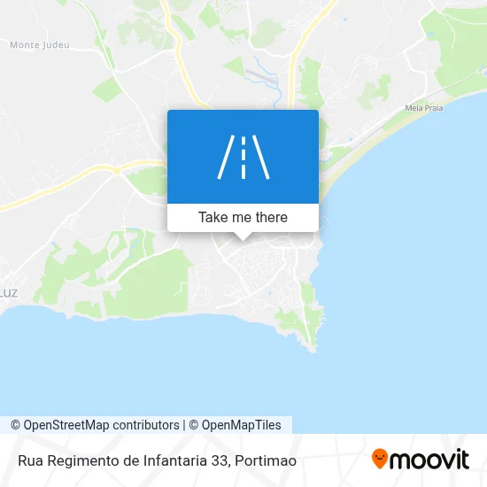 Rua Regimento de Infantaria 33 map