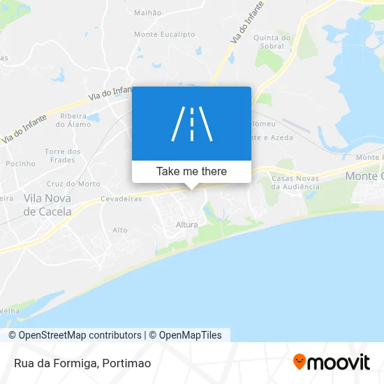 Rua da Formiga map