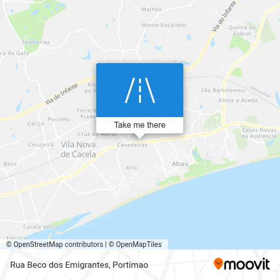 Rua Beco dos Emigrantes map