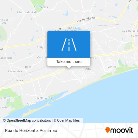 Rua do Horizonte map