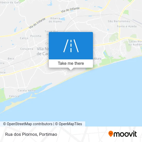 Rua dos Piornos map