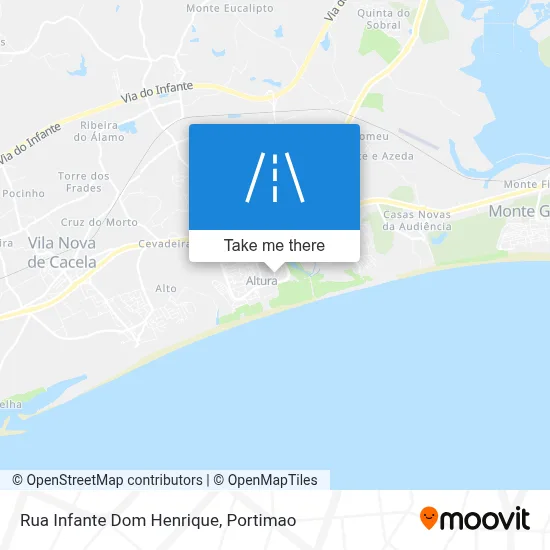 Rua Infante Dom Henrique map