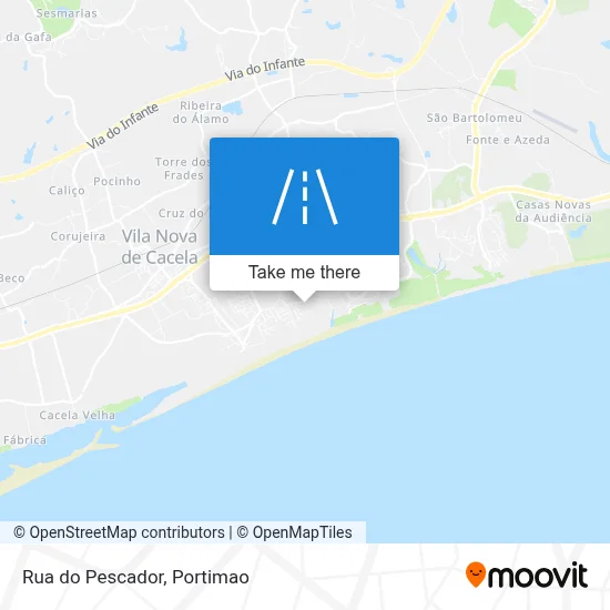 Rua do Pescador map