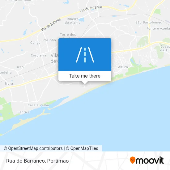 Rua do Barranco map