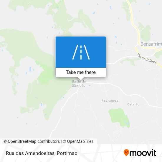 Rua das Amendoeiras map