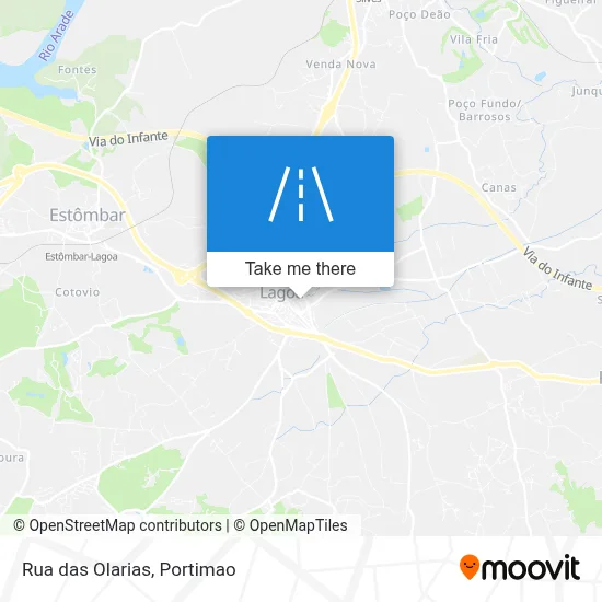 Rua das Olarias map