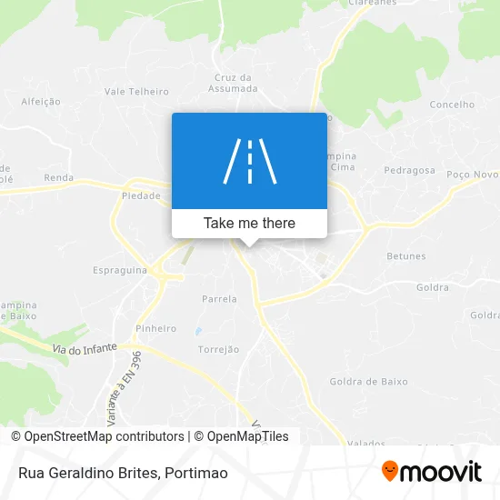Rua Geraldino Brites map