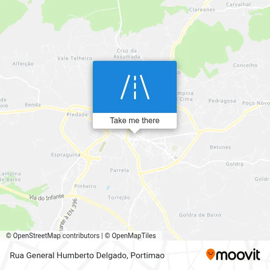 Rua General Humberto Delgado map