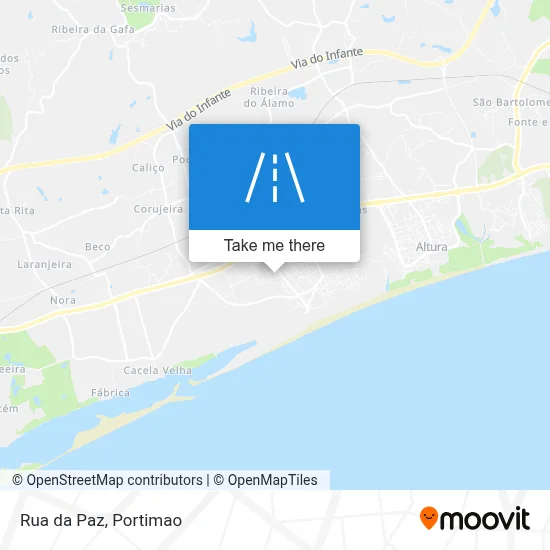 Rua da Paz map