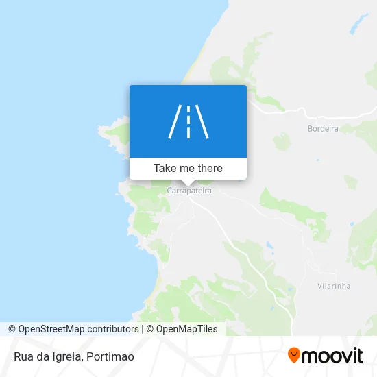 Rua da Igreia map