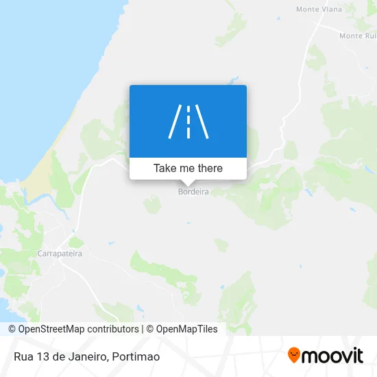 Rua 13 de Janeiro map