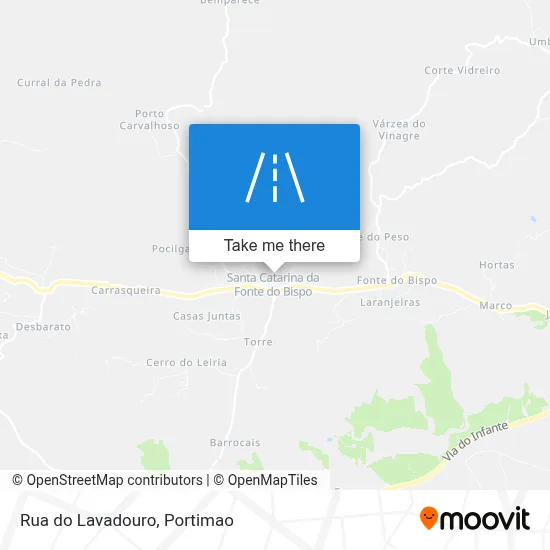 Rua do Lavadouro map