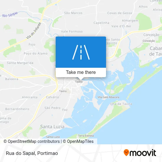 Rua do Sapal map