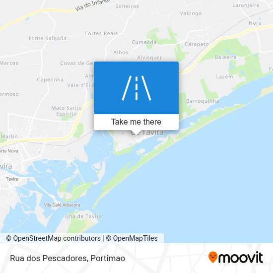 Rua dos Pescadores map