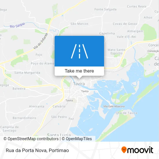 Rua da Porta Nova map