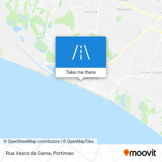 Rua Vasco da Gama map