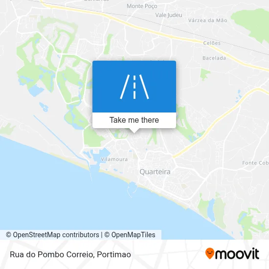 Rua do Pombo Correio map