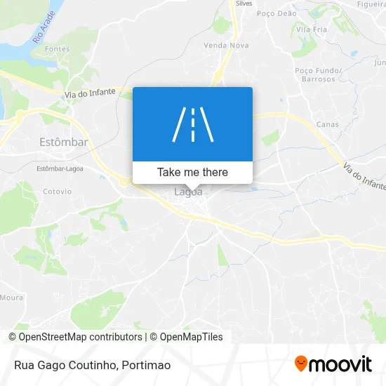 Rua Gago Coutinho map