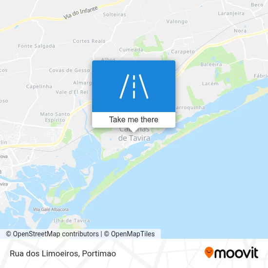 Rua dos Limoeiros map
