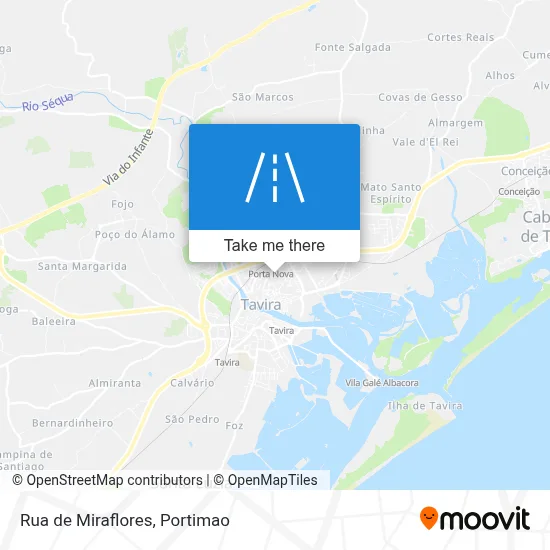 Rua de Miraflores map