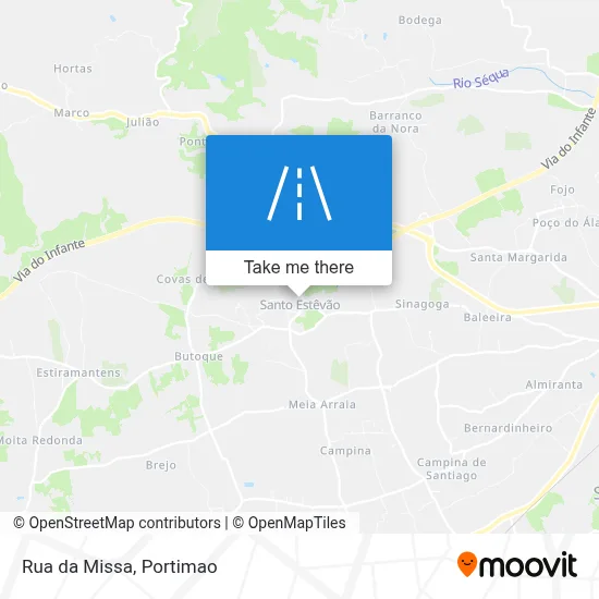 Rua da Missa map