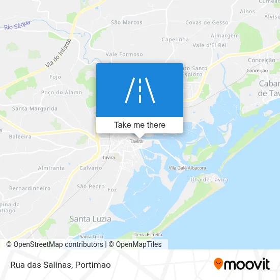 Rua das Salinas map