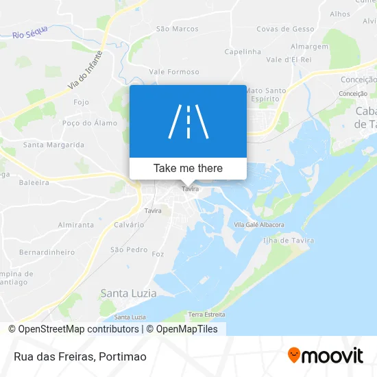 Rua das Freiras map