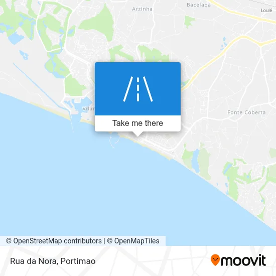 Rua da Nora map
