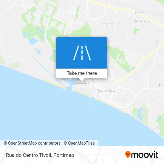 Rua do Centro Tivoli map