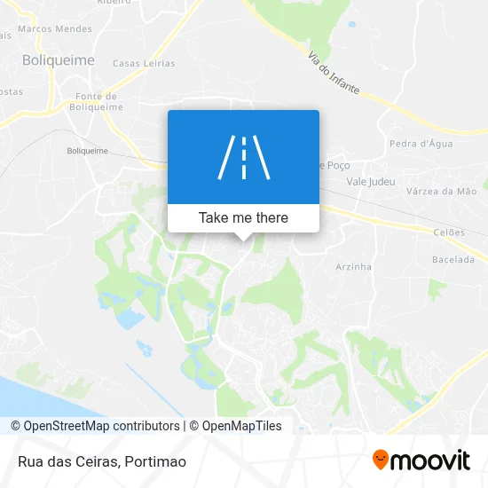 Rua das Ceiras map