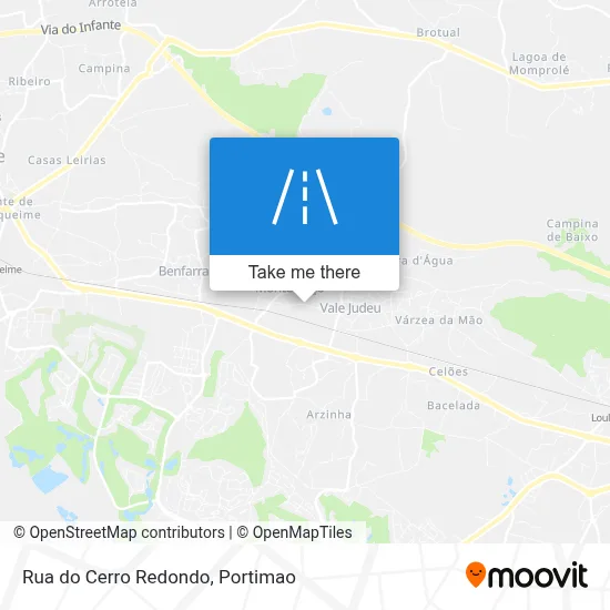 Rua do Cerro Redondo map