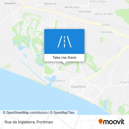 Rua da Inglaterra map
