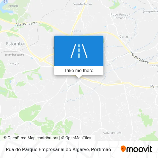 Rua do Parque Empresarial do Algarve map