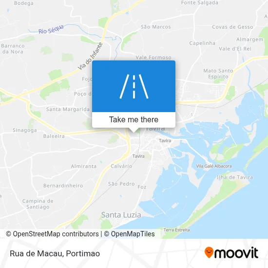 Rua de Macau map