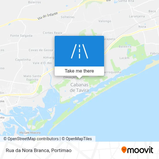 Rua da Nora Branca map