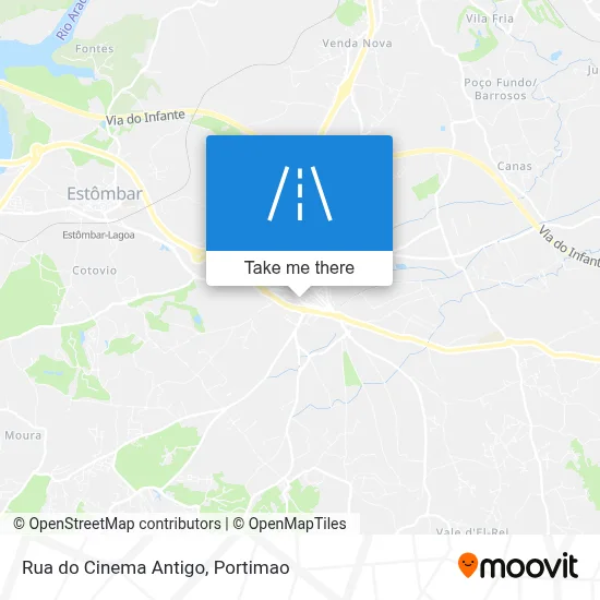 Rua do Cinema Antigo map