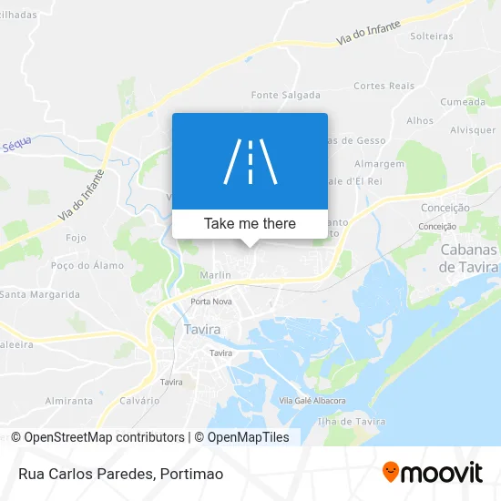Rua Carlos Paredes map