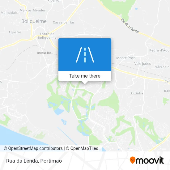 Rua da Lenda map