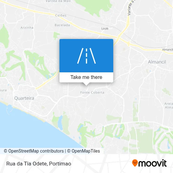 Rua da Tia Odete map