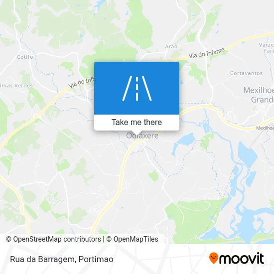 Rua da Barragem map