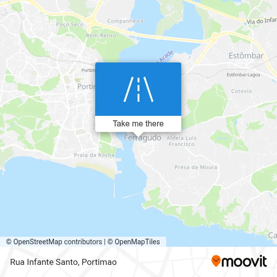Rua Infante Santo map